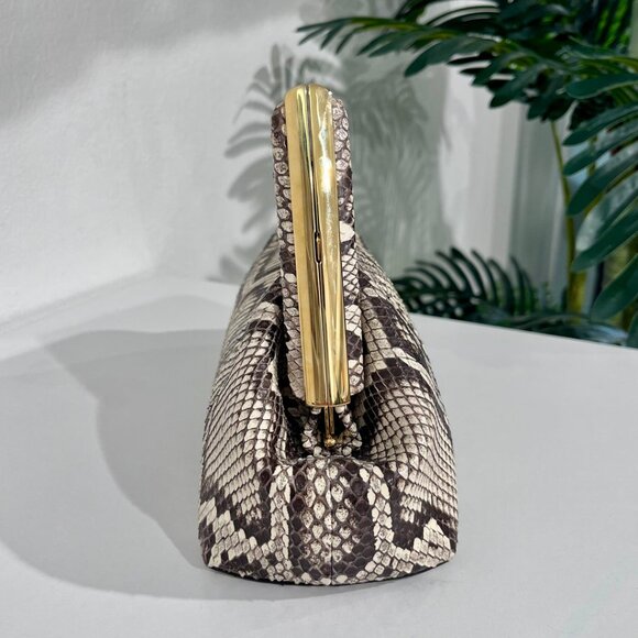 Natural Python Fendi First "F" Clutch - Picture 5 of 11